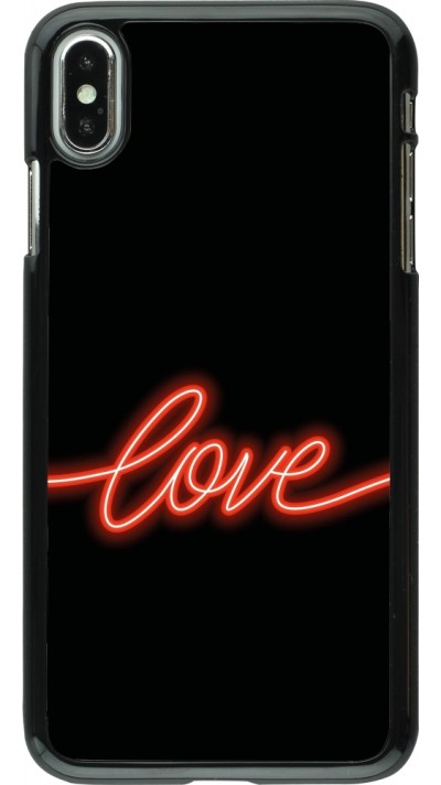 iPhone Xs Max Case Hülle - Valentine 2023 neon love iPhone Xs Max Case Hülle - Valentine 2023 neon love