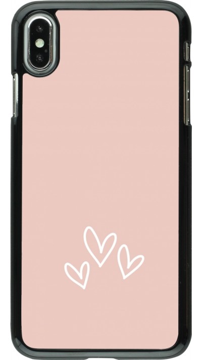 iPhone Xs Max Case Hülle - Valentine 2023 three minimalist hearts iPhone Xs Max Case Hülle - Valentine 2023 three minimalist hearts