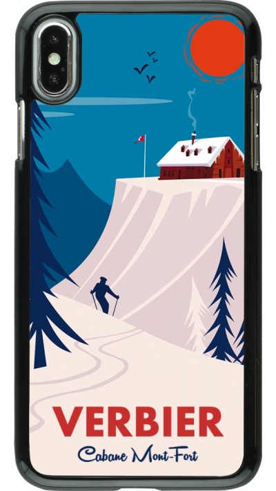 iPhone Xs Max Case Hülle - Verbier Cabane Mont-Fort iPhone Xs Max Case Hülle - Verbier Cabane Mont-Fort