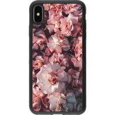 Hülle iPhone Xs Max - Silikon schwarz Beautiful Roses