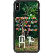 iPhone Xs Max Case Hülle - Silikon schwarz Chairs DTMF