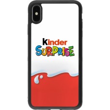 iPhone Xs Max Case Hülle - Silikon schwarz Kinder Surprise