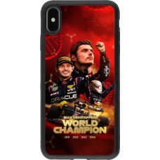 iPhone Xs Max Case Hülle - Silikon schwarz Max Verstappen Champion 2023