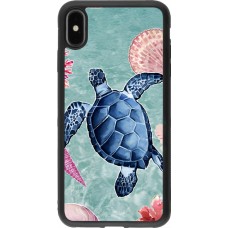 iPhone Xs Max Case Hülle - Silikon schwarz Preppy Turtle