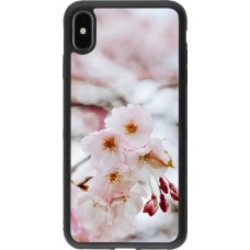 iPhone Xs Max Case Hülle - Silikon schwarz Cherry tree Spring 2026