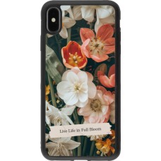 iPhone Xs Max Case Hülle - Silikon schwarz Full Bloom Spring 2026