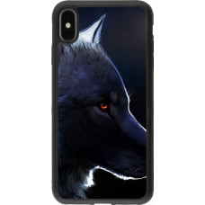 Hülle iPhone Xs Max - Silikon schwarz Wolf Shape
