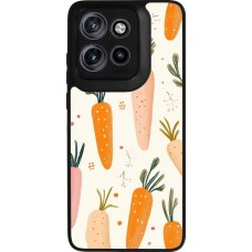 Motorola Moto S50 Case Hülle - Silikon schwarz Easter 2026 Illustration carrots