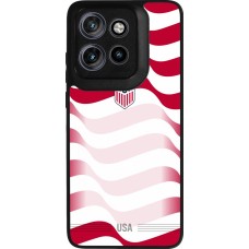 Motorola Moto S50 Case Hülle - Silikon schwarz Vereinigten Staaten 2026 personalisierbares Fussballtrikot