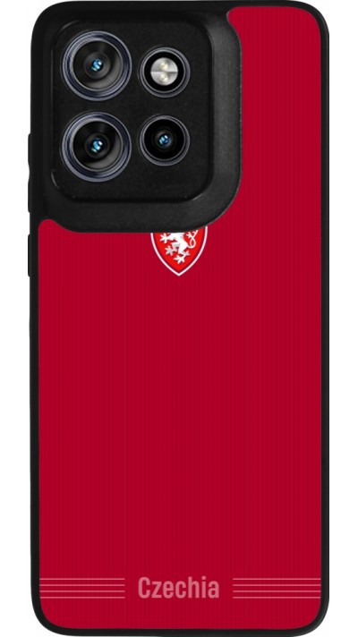 Motorola Moto S50 Case Hülle - Silikon schwarz Tschechische Republik 2026 personalisierbares Fussballtrikot