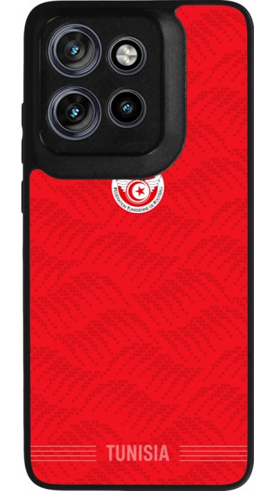 Motorola Moto S50 Case Hülle - Silikon schwarz Tunesien 2026 personalisierbares Fussballtrikot