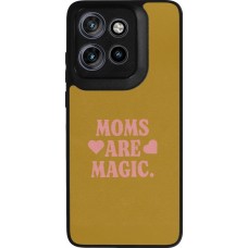 Motorola Moto S50 Case Hülle - Silikon schwarz Mom 2026 Are Magic