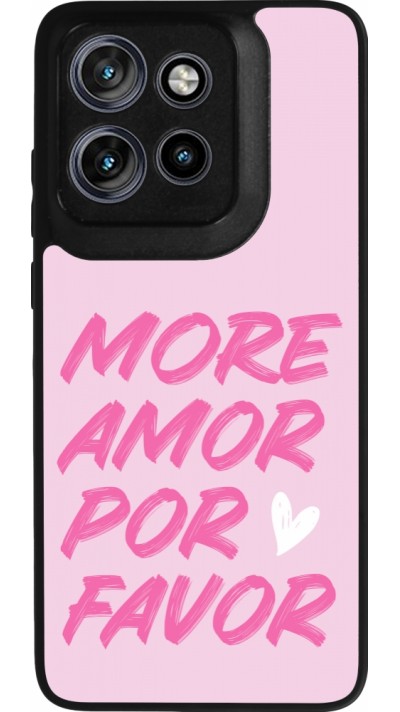 Coque Motorola Moto S50 - Silicone rigide noir More amor porfavor
