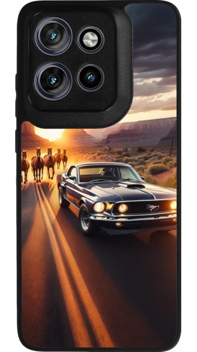 Coque Motorola Moto S50 - Silicone rigide noir Mustang 69 Grand Canyon