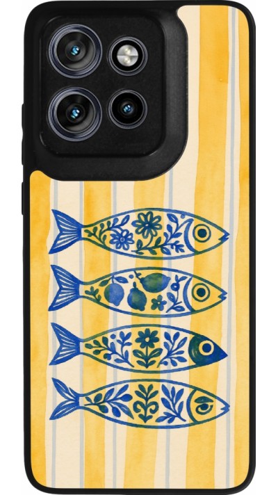 Coque Motorola Moto S50 - Silicone rigide noir Portuguese fish 2026