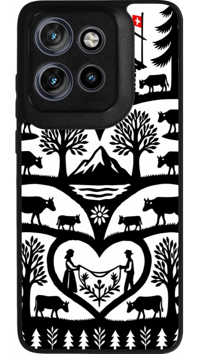 Coque Motorola Moto S50 - Silicone rigide noir Poya Suisse 2