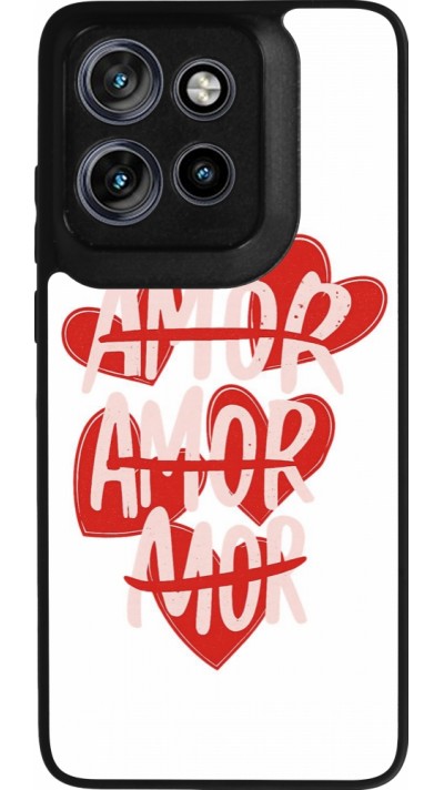 Coque Motorola Moto S50 - Silicone rigide noir Saint Valentines Day 26 Amor