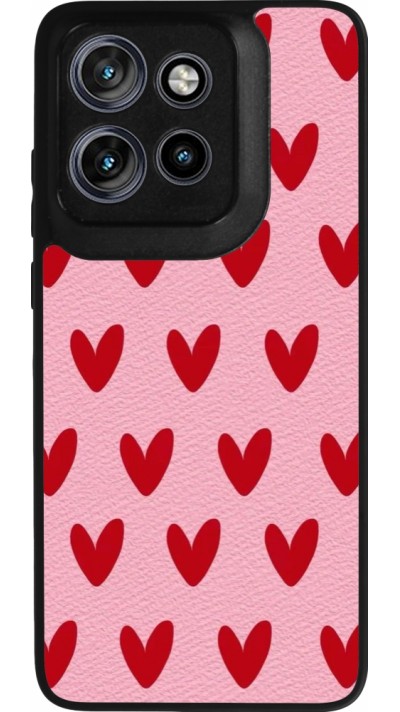 Coque Motorola Moto S50 - Silicone rigide noir Saint Valentines Day 26 Pattern heart
