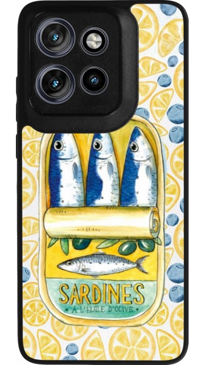 Coque Motorola Moto S50 - Silicone rigide noir Sardines in oil 2026