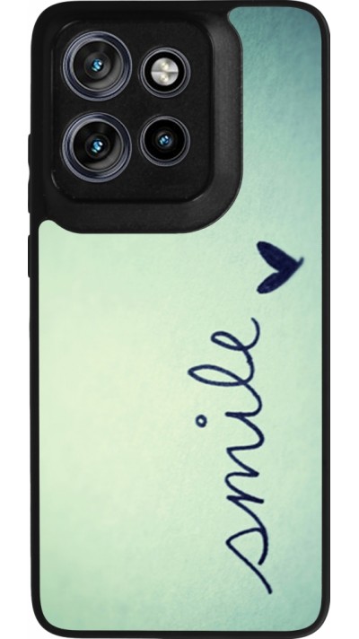Coque Motorola Moto S50 - Silicone rigide noir Smile