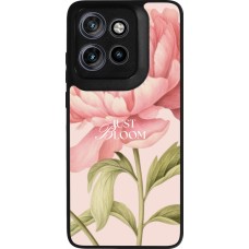Motorola Moto S50 Case Hülle - Silikon schwarz Just Bloom Spring 2026