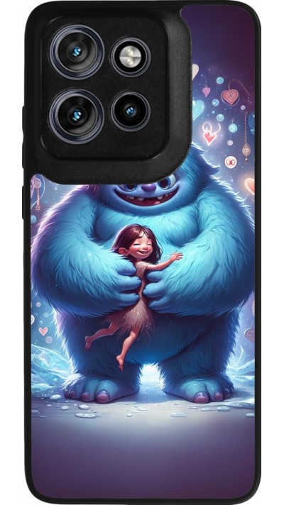 Motorola Moto S50 Case Hülle - Silikon schwarz Valentin 2024 Flauschige Liebe