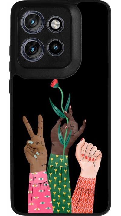 Coque Motorola Moto S50 - Silicone rigide noir Womens day 2026 2