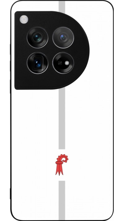 OnePlus 12 Case Hülle - Silikon schwarz Kanton BL weiss