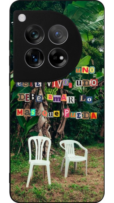 OnePlus 12 Case Hülle - Silikon schwarz Chairs DTMF