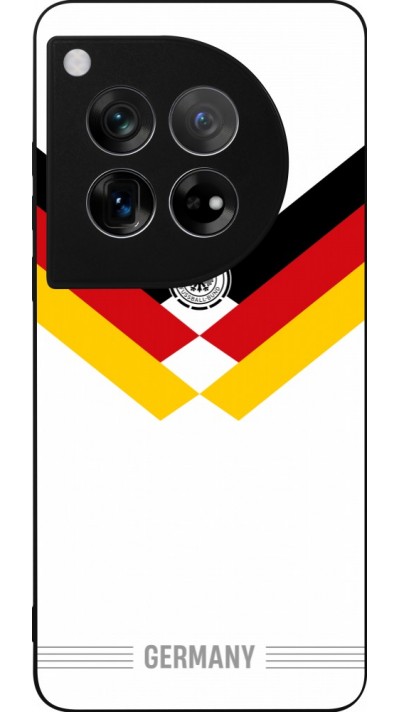 Coque OnePlus 12 - Silicone rigide noir Maillot de football Allemagne 2026 personnalisable