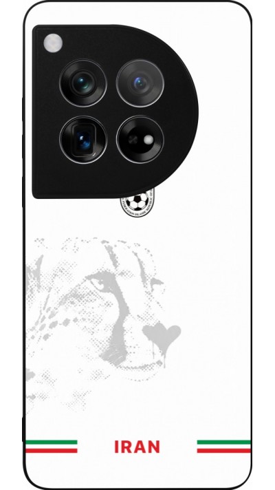 Coque OnePlus 12 - Silicone rigide noir Maillot de football Iran 2026 personnalisable