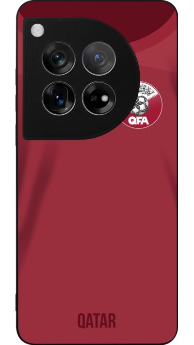 OnePlus 12 Case Hülle - Silikon schwarz Katar 2022 personalisierbares Fussballtrikot