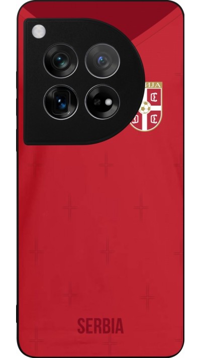 OnePlus 12 Case Hülle - Silikon schwarz Serbien 2022 personalisierbares Fussballtrikot