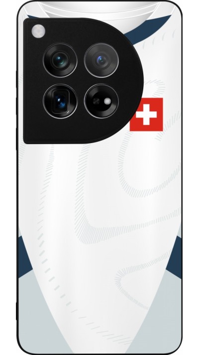 OnePlus 12 Case Hülle - Silikon schwarz Schweiz Away personalisierbares Fussballtrikot