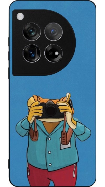 OnePlus 12 Case Hülle - Silikon schwarz Frog with camera DTMF