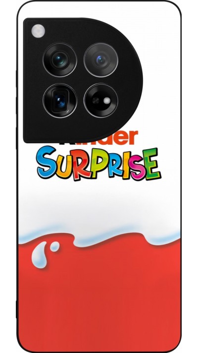 Coque OnePlus 12 - Silicone rigide noir Kinder Surprise Coque OnePlus 12 - Silicone rigide noir Kinder Surprise