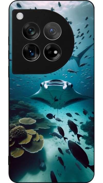 OnePlus 12 Case Hülle - Silikon schwarz Manta Lagune Reinigung