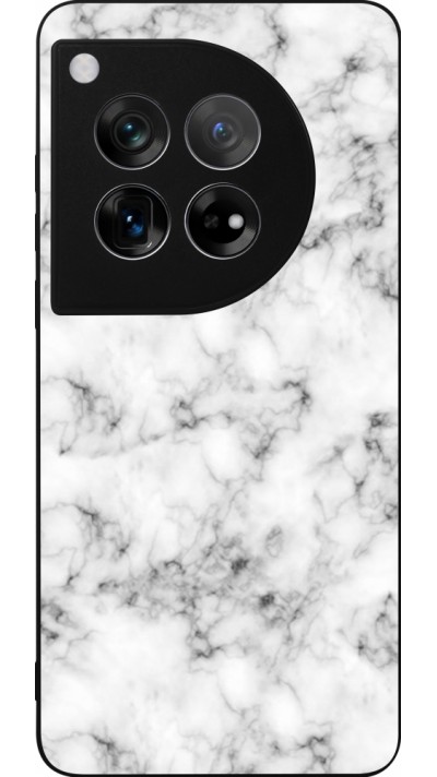 OnePlus 12 Case Hülle - Silikon schwarz Marble 01