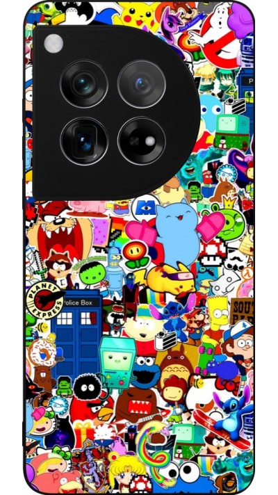 OnePlus 12 Case Hülle - Silikon schwarz Mixed cartoons