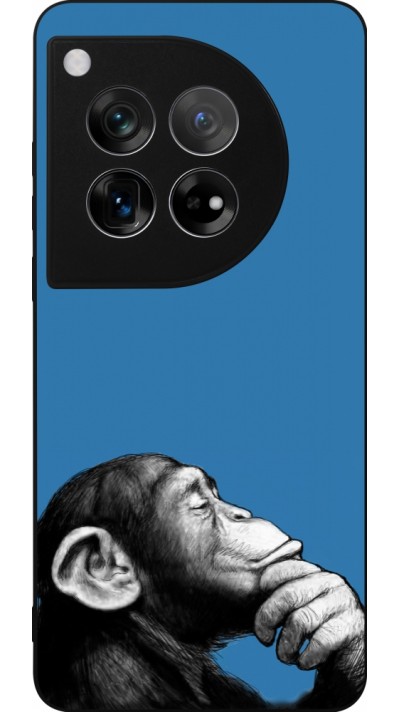OnePlus 12 Case Hülle - Silikon schwarz Monkey Pop Art