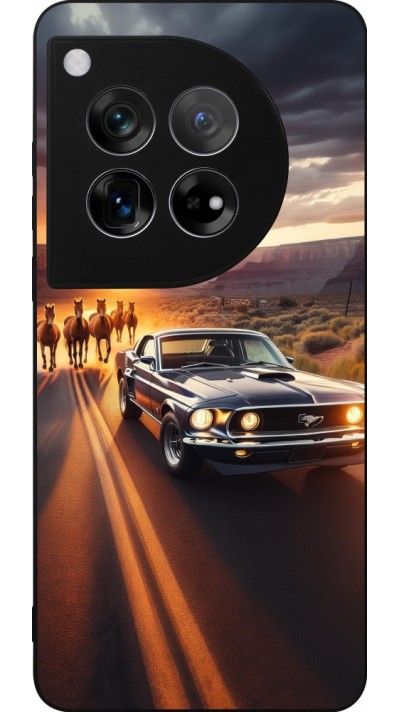 OnePlus 12 Case Hülle - Silikon schwarz Mustang 69 Grand Canyon