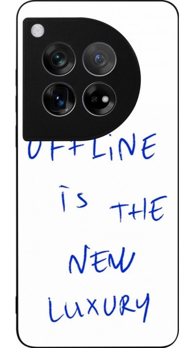 OnePlus 12 Case Hülle - Silikon schwarz Offline is the new luxury