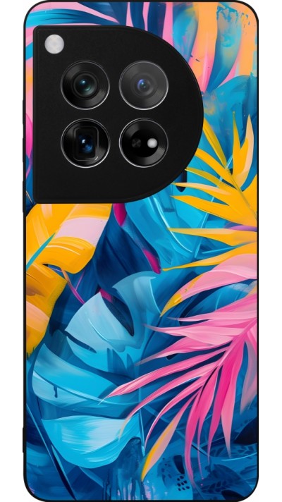 OnePlus 12 Case Hülle - Silikon schwarz Palms Blue