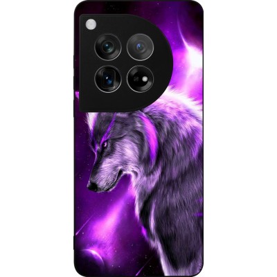 OnePlus 12 Case Hülle - Silikon schwarz Purple Sky Wolf