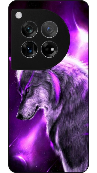 OnePlus 12 Case Hülle - Silikon schwarz Purple Sky Wolf