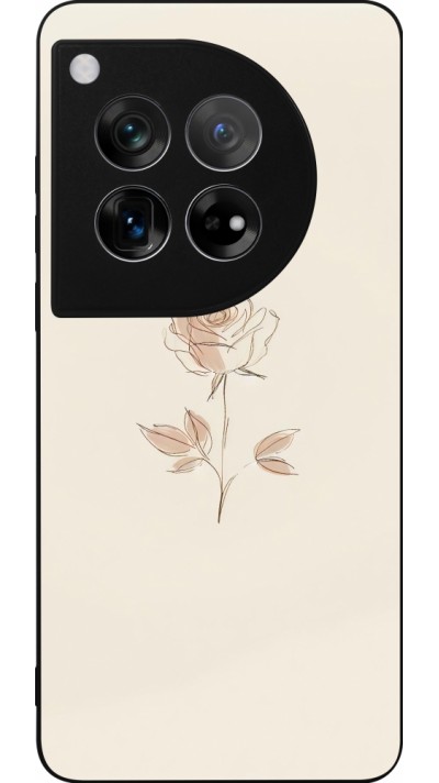 OnePlus 12 Case Hülle - Silikon schwarz Rosa Sand Minimalistisch