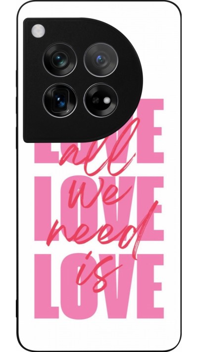 OnePlus 12 Case Hülle - Silikon schwarz Saint Valentines Day 26 Love all we need is