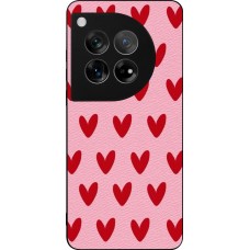 OnePlus 12 Case Hülle - Silikon schwarz Saint Valentines Day 26 Pattern heart