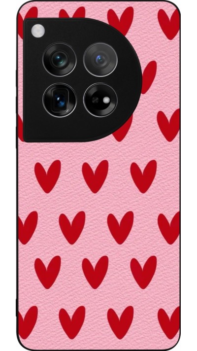 OnePlus 12 Case Hülle - Silikon schwarz Saint Valentines Day 26 Pattern heart