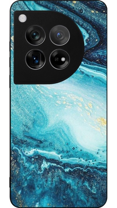 OnePlus 12 Case Hülle - Silikon schwarz Sea Foam Blue